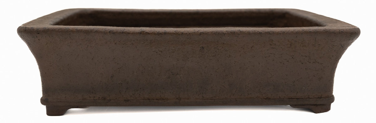 Suzuki Suzan Vintage Rectangle Bonsai Pot 17" Unglazed