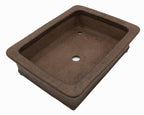 Suzuki Suzan Vintage Rectangle Bonsai Pot 17" Unglazed