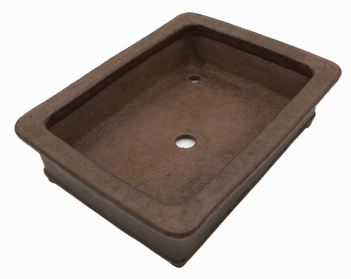 Suzuki Suzan Vintage Rectangle Bonsai Pot 17" Unglazed