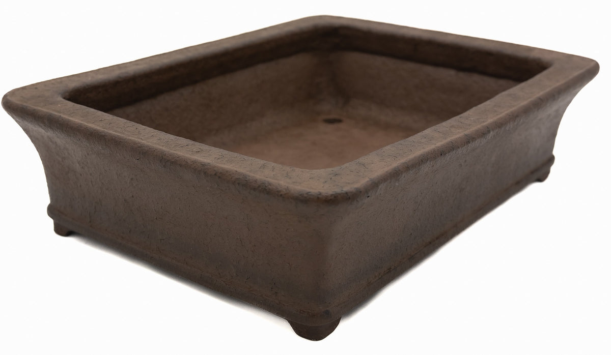 Suzuki Suzan Vintage Rectangle Bonsai Pot 17" Unglazed