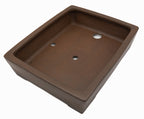 Gyouzan Nakano Yokizou 1st Gen Vintage Unglazed Rectangle Bonsai Pot