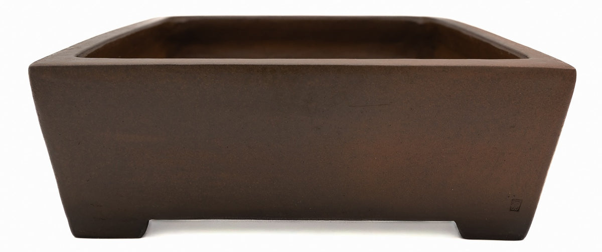 Gyouzan Nakano Yokizou 1st Gen Large Unglazed Rectangle Bonsai Pot