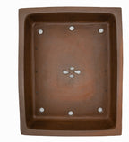 Gyouzan Nakano Yokizou 1st Gen Large Unglazed Rectangle Bonsai Pot