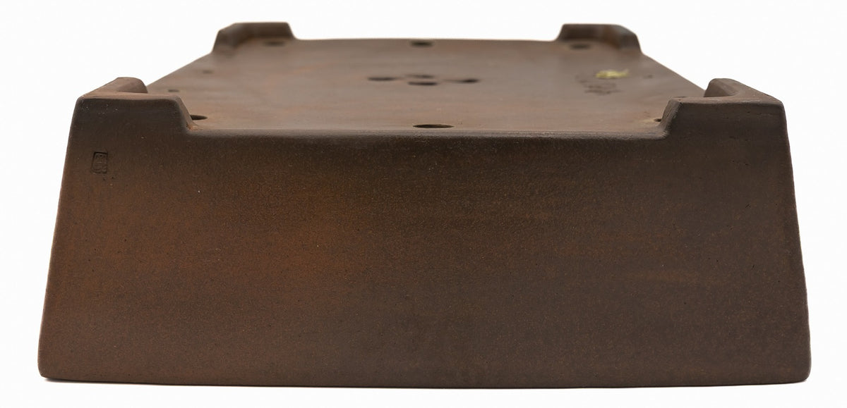 Gyouzan Nakano Yokizou 1st Gen Large Unglazed Rectangle Bonsai Pot