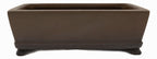 Nakano Yokizou 1st Gen Gyouzan Unglazed Rectangle Bonsai Pot 11.5"