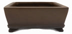 Nakano Yokizou 1st Gen Gyouzan Unglazed Rectangle Bonsai Pot 11.5"