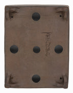 Nakano Yokizou 1st Gen Gyouzan Unglazed Rectangle Bonsai Pot 11.5"