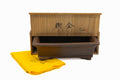 Medium Rectangular Unglazed Gyouzan Japanese Bonsai Pot – Nail Signed with Kiribako Box