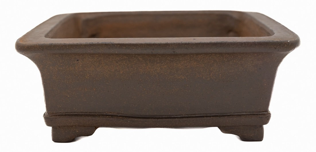 Gyouzan Nakano Yokizou 1st Gen Vintage Unglazed Rectangle Bonsai Pot 11"