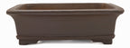Gyouzan Nakano Yokizou 1st Gen Vintage Unglazed Rectangle Bonsai Pot 11"