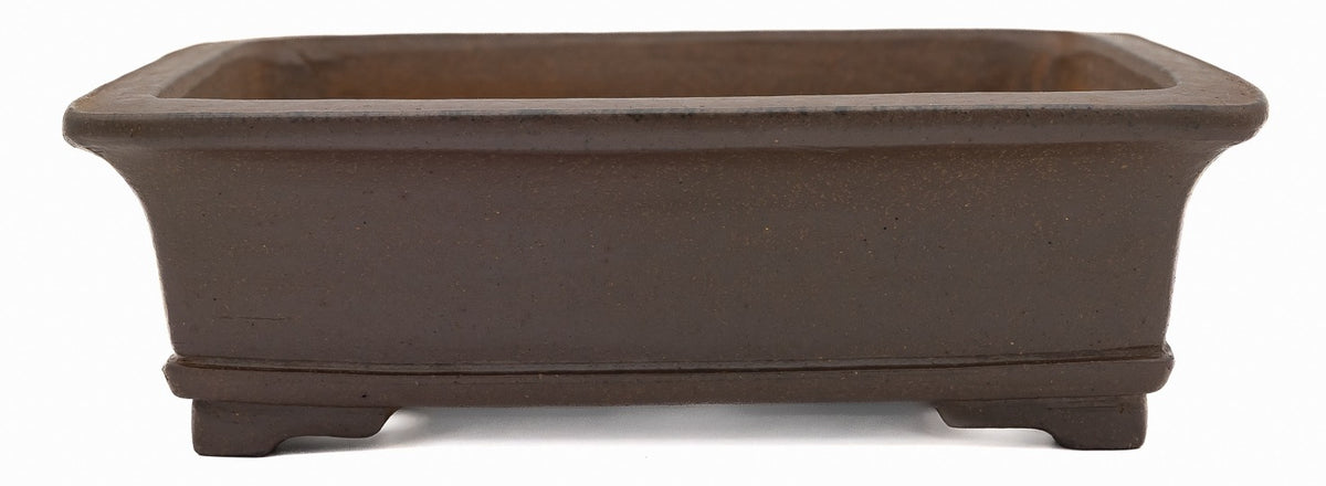 Gyouzan Nakano Yokizou 1st Gen Vintage Unglazed Rectangle Bonsai Pot 11"