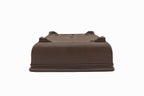 Large Rectangle Unglazed Japanese Bonsai Pot by Gyouzan – Chop Mark, Bold Form, Smooth Corners