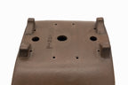 Medium Rectangular Unglazed Vintage Japanese Bonsai Pot – Gyouzan Kiln Nail Signature, 13x8.5x4.5, Unconventional Shape