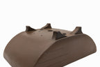 Medium Rectangular Unglazed Vintage Japanese Bonsai Pot – Gyouzan Kiln Nail Signature, 13x8.5x4.5, Unconventional Shape