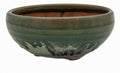 Bushuan Fukushige Vintage Round Green Bonsai Pot – Pronged Feet