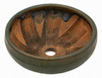 Bushuan Fukushige Vintage Round Green Bonsai Pot – Pronged Feet