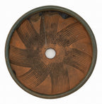 Bushuan Fukushige Vintage Round Green Bonsai Pot – Pronged Feet