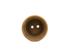 Small Round Unglazed Sara Rayner Cascade Bonsai Pot – Nail Signature, Thin Center Band, Cutout Feet, USA