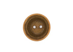 Small Round Unglazed Sara Rayner Cascade Bonsai Pot – Nail Signature, Thin Center Band, Cutout Feet, USA