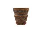 Medium Cascade Unglazed Rustic Bonsai Pot – Thin Walls, Sara Rayner Kiln, Nail Signature, USA