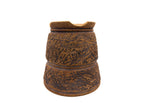 Medium Cascade Unglazed Rustic Bonsai Pot – Thin Walls, Sara Rayner Kiln, Nail Signature, USA