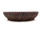 Large Round Unglazed Sara Rayner Bonsai Pot – USA Nail Signature, Rare Sharp Lines