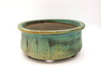 Large Oval Glazed Sara Rayner Bonsai Pot with Extended Flat Rim and Etched Feet – USA Nail Signature