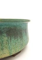 Large Oval Glazed Sara Rayner Bonsai Pot with Extended Flat Rim and Etched Feet – USA Nail Signature
