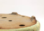 Large Oval Glazed Sara Rayner Bonsai Pot with Extended Flat Rim and Etched Feet – USA Nail Signature