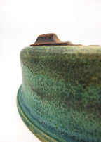 Large Oval Glazed Sara Rayner Bonsai Pot with Extended Flat Rim and Etched Feet – USA Nail Signature