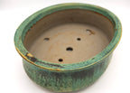 Large Oval Glazed Sara Rayner Bonsai Pot with Extended Flat Rim and Etched Feet – USA Nail Signature