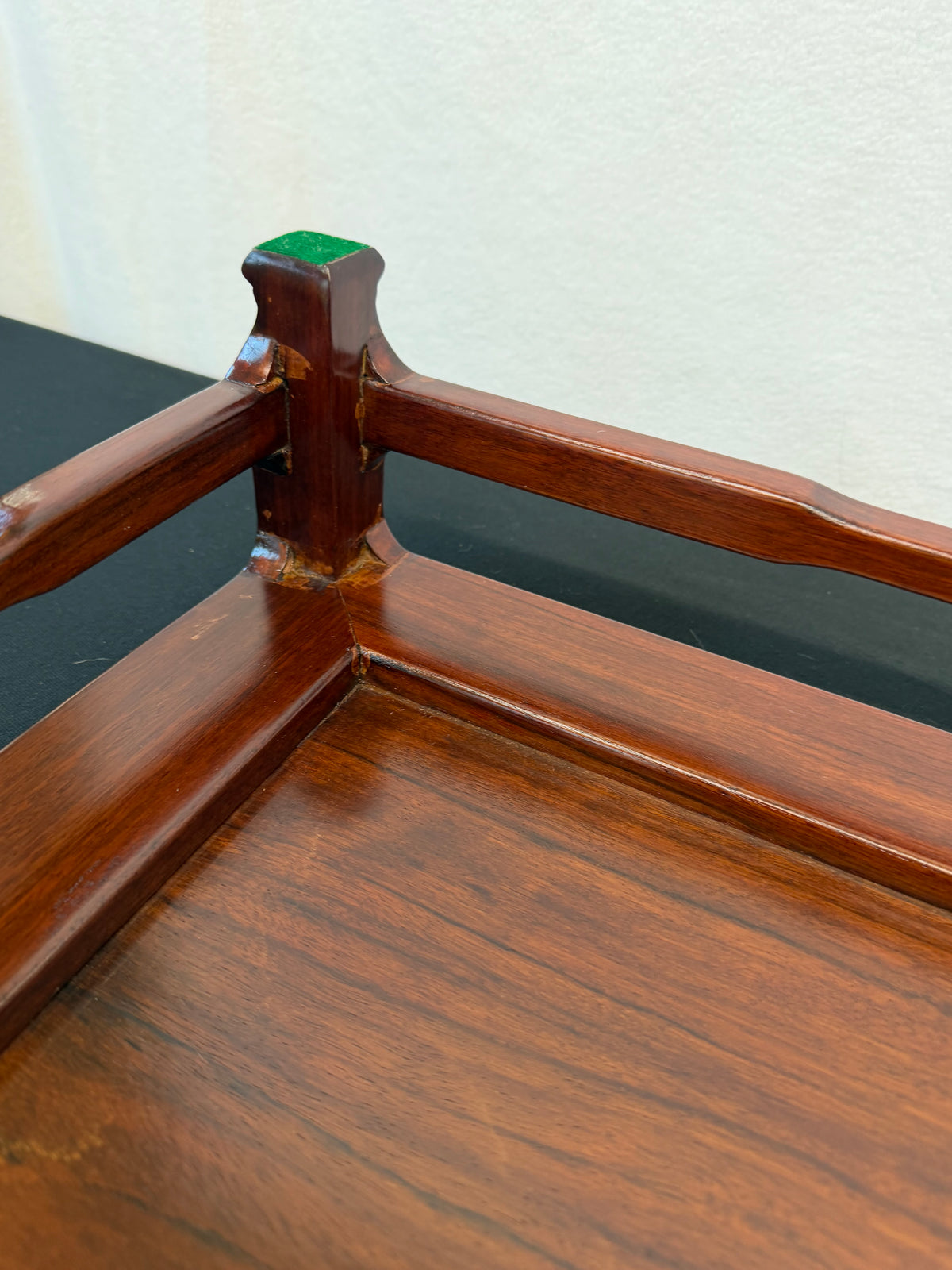 Show-Quality Japanese Rosewood Display Table, 30" x 18.5", Figured Panel