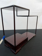Japanese Rosewood Stepped Display Shelf, Artist Signed
