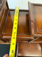 Japanese Rosewood Display Cabinet (Kazaridana), Doors, Drawers, Carved Bamboo Panel