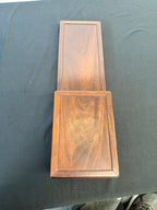 Two-Level Japanese Rosewood Display Stand, 20" Long