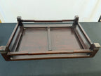 Low Japanese Hardwood Display Table, 29.5" x 20.5", Hoof Feet