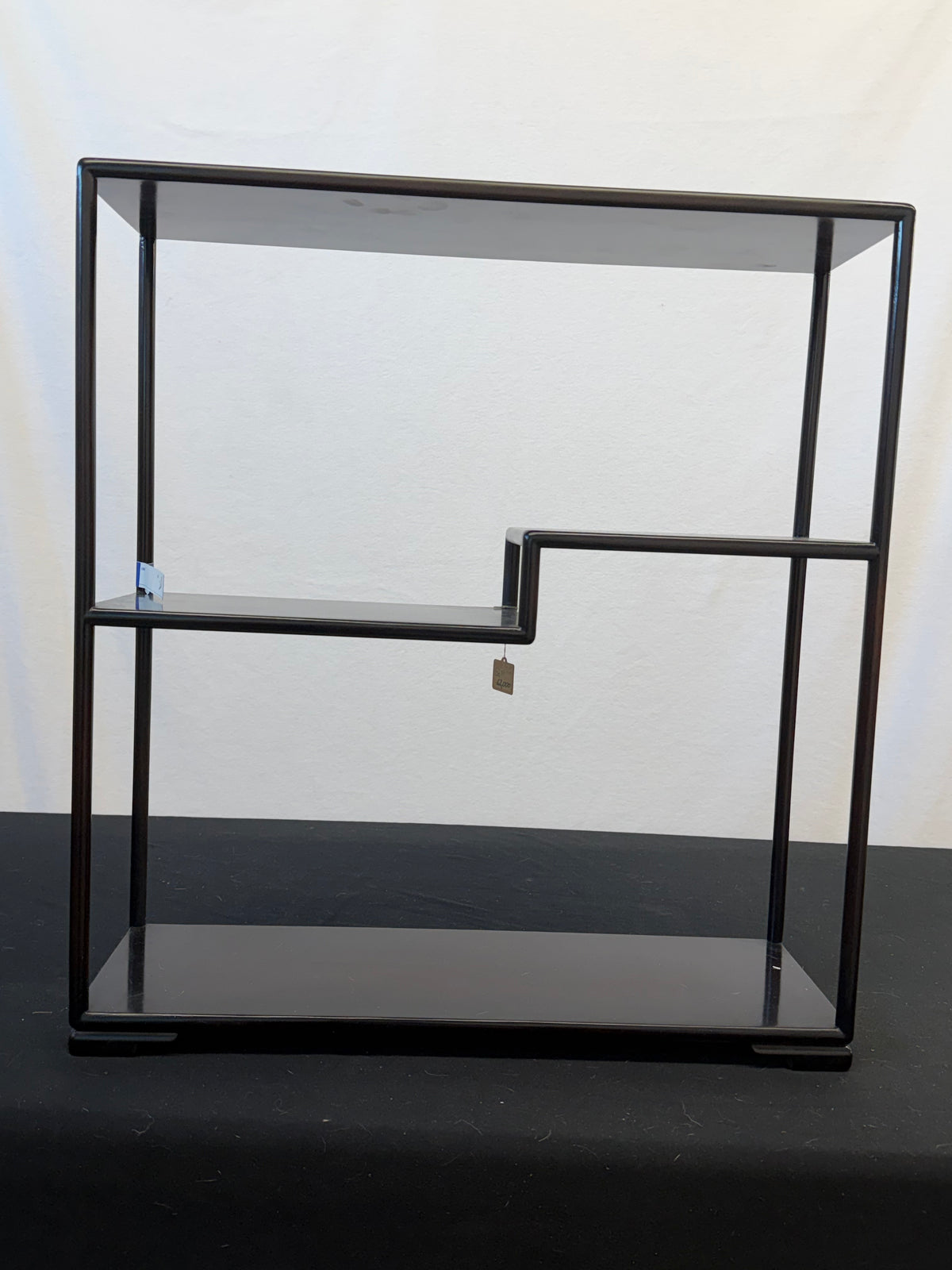 Japanese Rosewood Display Shelf (Kazaridana), Stepped Middle Shelf, 23.5" Tall