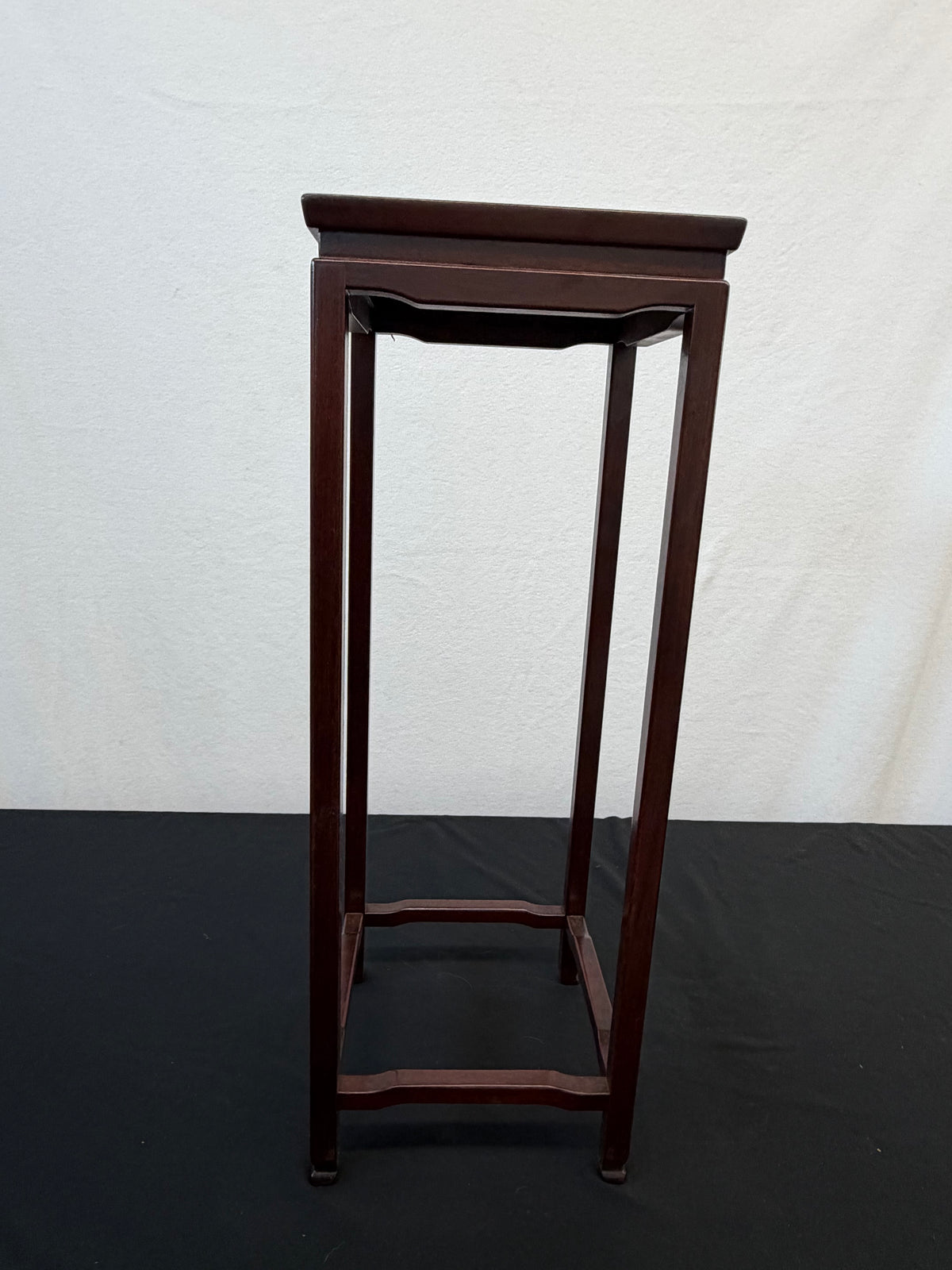 Large Ming-Style Hardwood Stand with Waisted Top