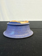 3.5x1.75 Inch Yozan Round Bonsai Pot – Purple Glaze
