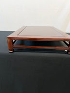 Show-Quality Japanese Rosewood Display Table, 30" x 18.5", Figured Panel
