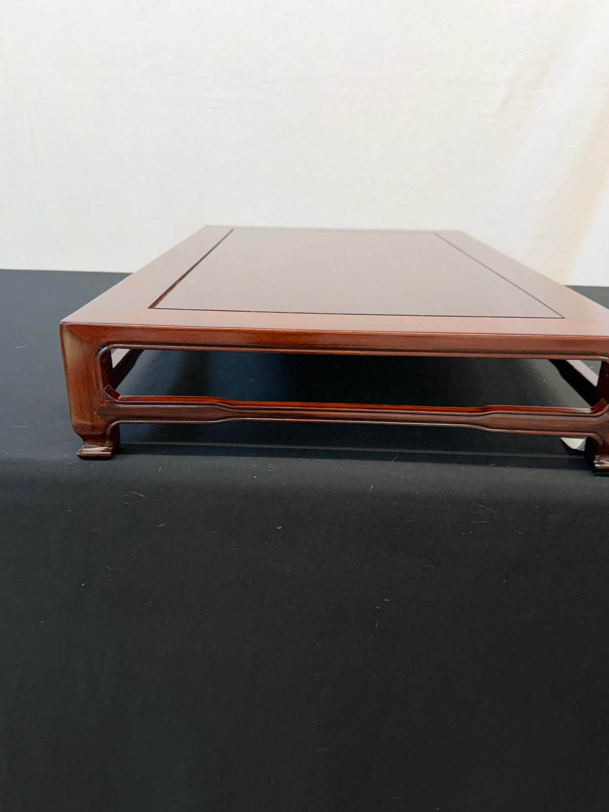 Show-Quality Japanese Rosewood Display Table, 30" x 18.5", Figured Panel