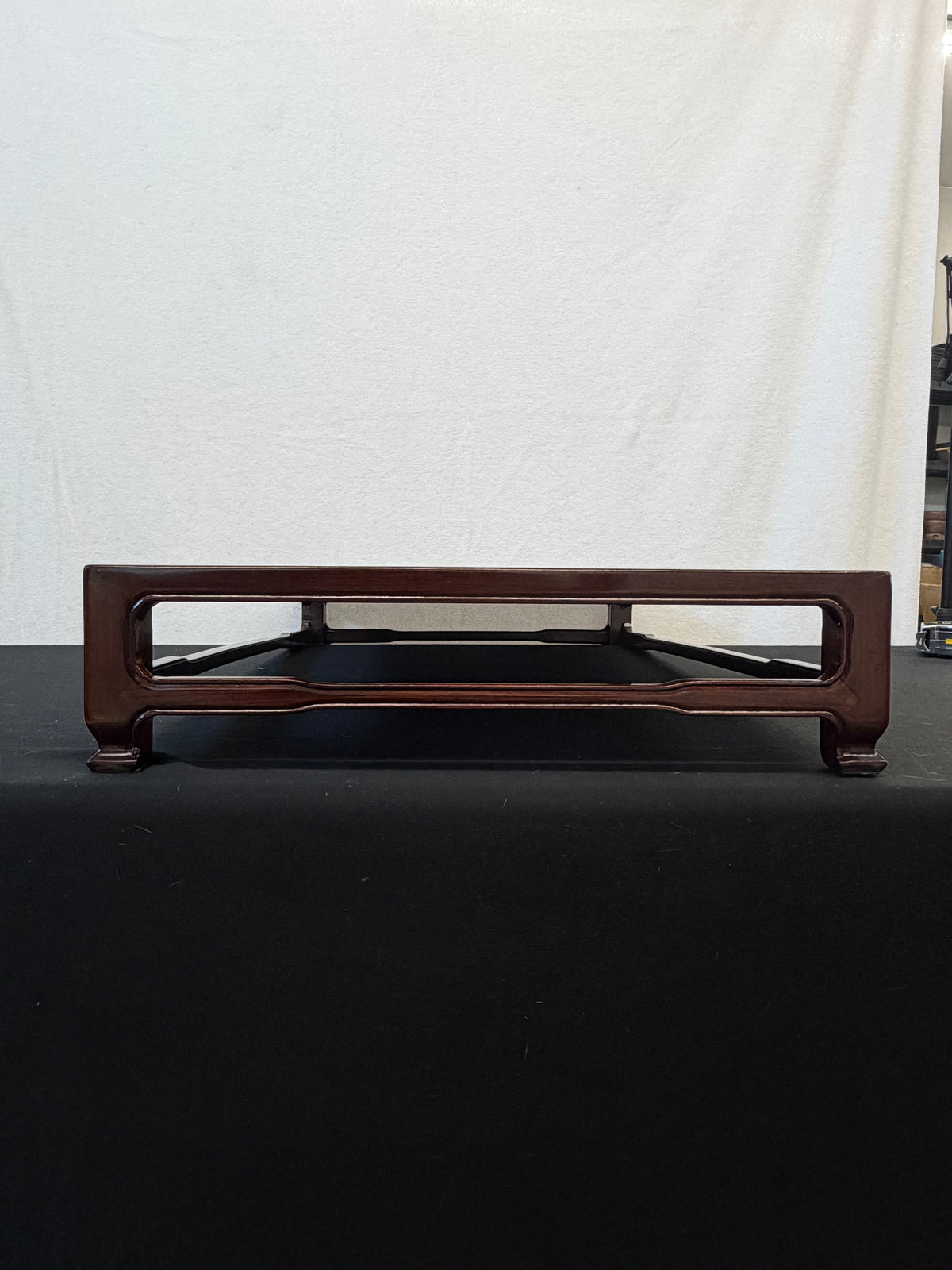 Show-Quality Japanese Rosewood Display Table, 30" x 18.5", Figured Panel