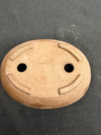 Kenzan Unglazed Oval – Warm Textured Clay