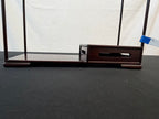 Japanese Rosewood Stepped Display Shelf, Artist Signed