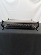Low Japanese Rosewood Display Table, 29.5" x 17", Carved Scroll Corner Ears