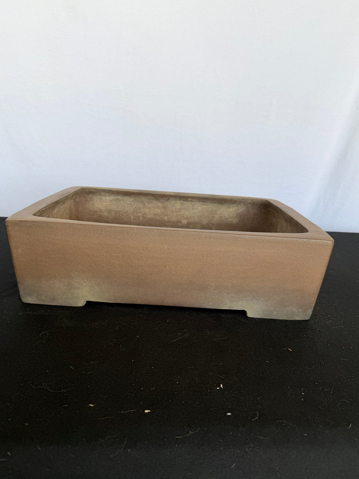 16.5x12.5x4.75 Inch Gyouzan Rectangle Bonsai Pot – Unglazed, Chop Marked