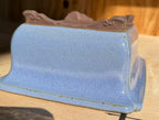 3rd Generation Yamaaki Rectangle – Sky-Blue Glaze, Cloud Feet, Nail Signed