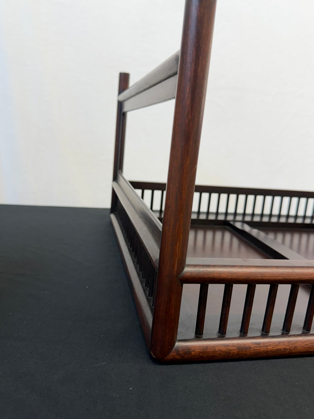 Japanese Rosewood Display Table, 29.5" x 19", Spindle Gallery