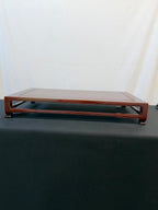 Show-Quality Japanese Rosewood Display Table, 30" x 18.5", Figured Panel