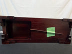 Japanese Rosewood Stepped Display Shelf, Artist Signed